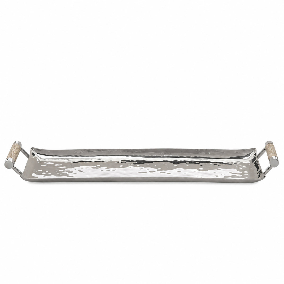 20 x 6 Forged Sq SS Tray Shagreen Handles
