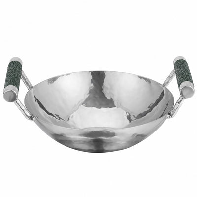8 in Forged SS Bowl  Shagreen Handles