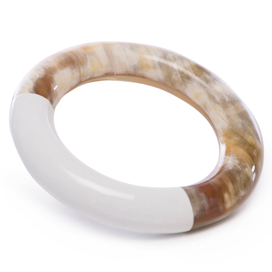 CTB165 Natural Horn Bangle With Lacquer