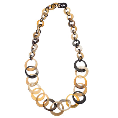 CTN101 Natural Horn Link Necklace