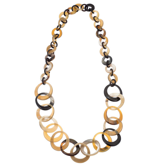 CTN101 Natural Horn Link Necklace