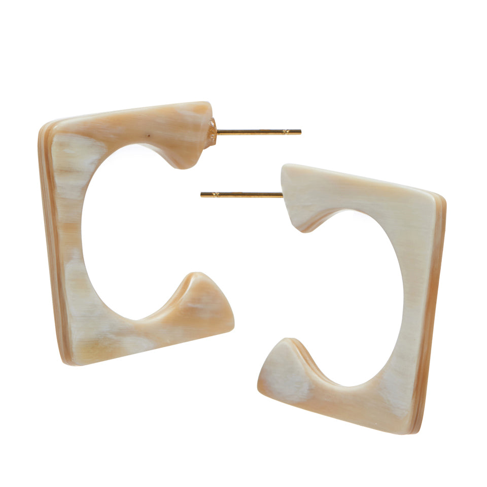 CTE97 Square Shape Earring On Post