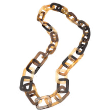 CTN100 Honey Horn Square Link Necklace
