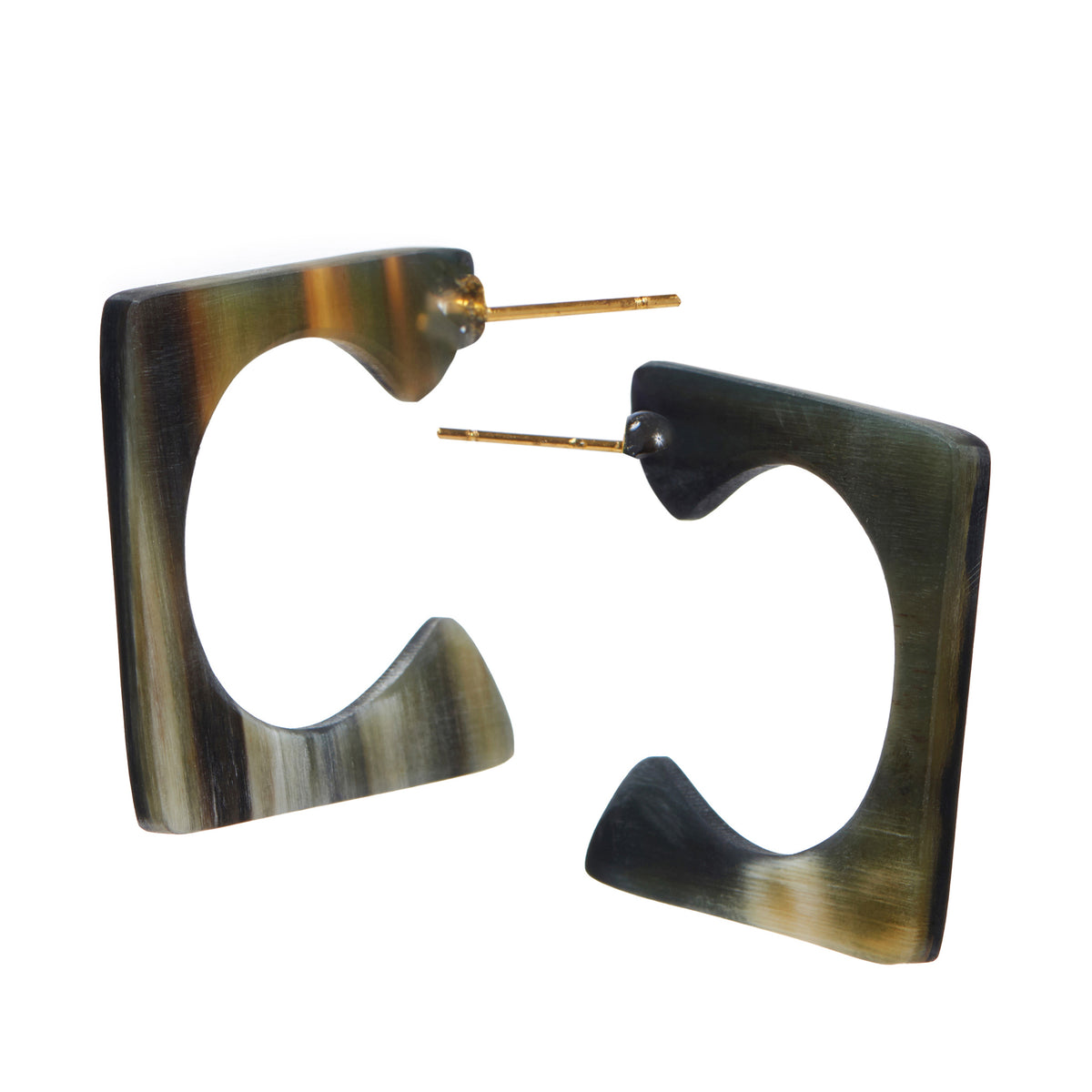 CTE97 Square Shape Earring On Post