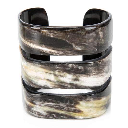 CTB155 Natural Horn 3 Band Cuff