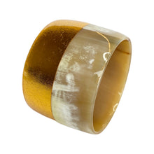 Natural Horn Cuff With Lacquer Accent