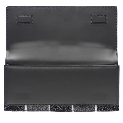 Cleo Shagreen Clutch
