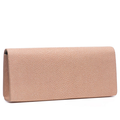 Cleo Shagreen Clutch