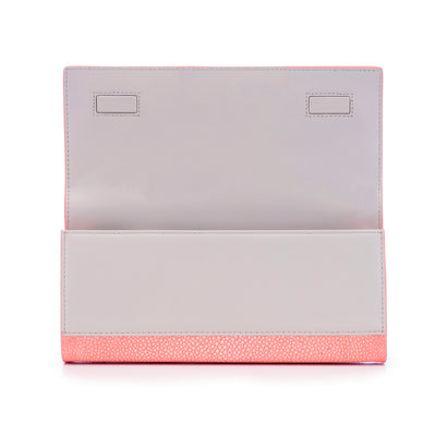 Cleo Shagreen Clutch