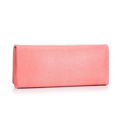 Cleo Shagreen Clutch