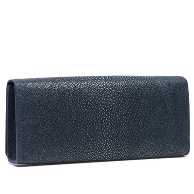 Cleo Shagreen Clutch