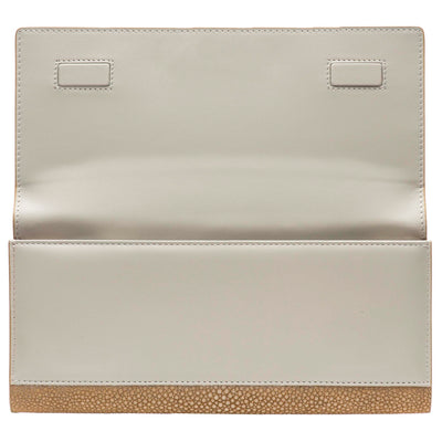 Cleo Shagreen Clutch