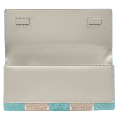 Cleo Shagreen Clutch