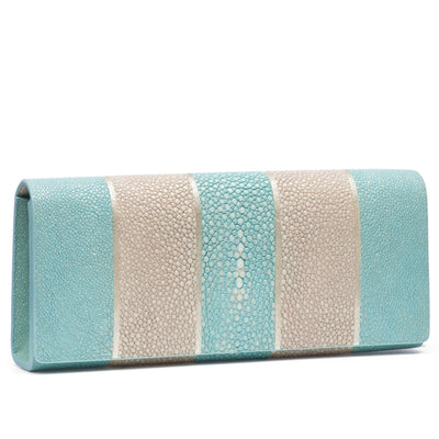 Cleo Shagreen Clutch