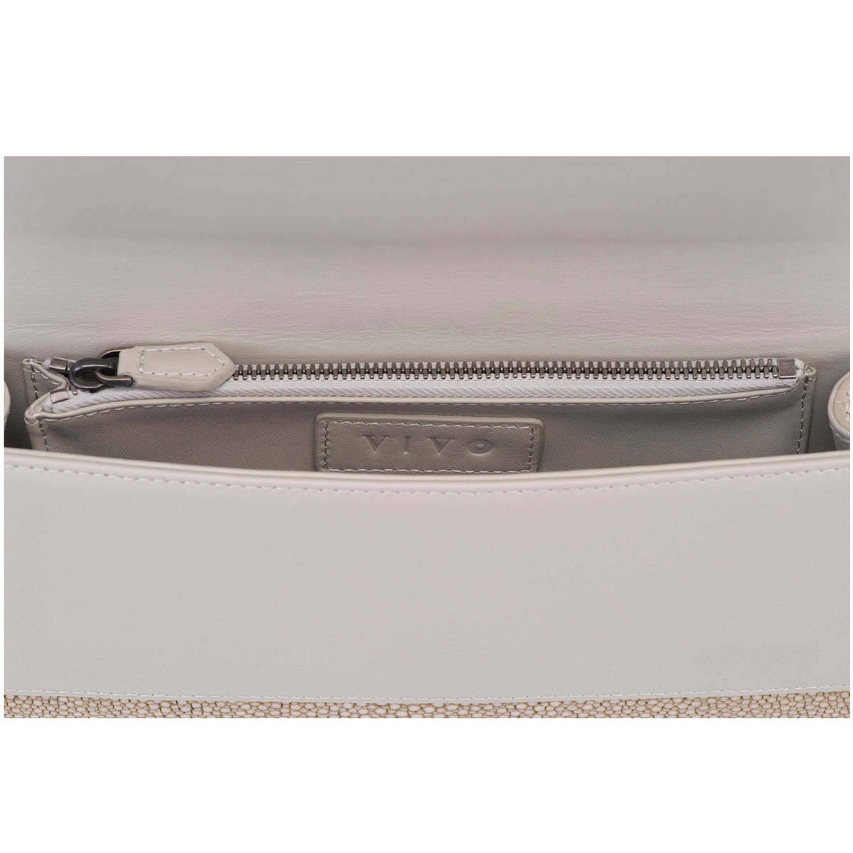 Cleo Shagreen Clutch