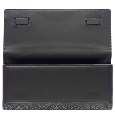 Cleo Shagreen Clutch