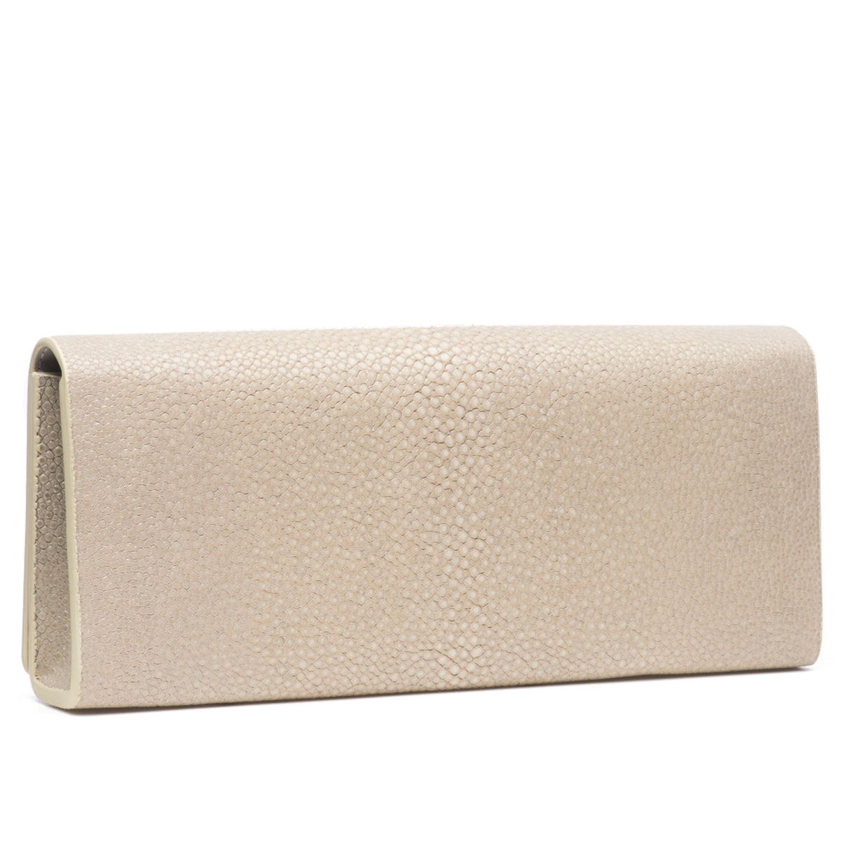 Cleo Shagreen Clutch