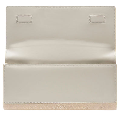 Cleo Shagreen Clutch