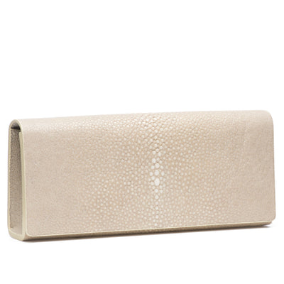 Cleo Shagreen Clutch