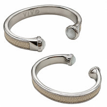 ARIEL Silver And Moonstone Shagreen Cuff