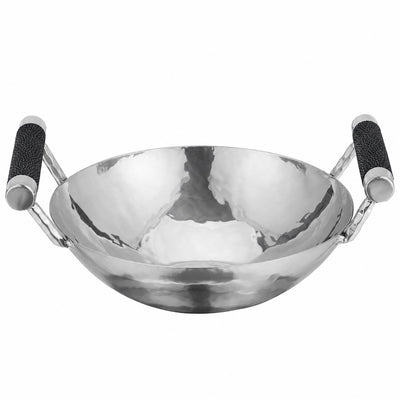 12 in Forged SS Bowl  Shagreen Handles