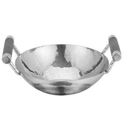 8 in Forged SS Bowl  Shagreen Handles