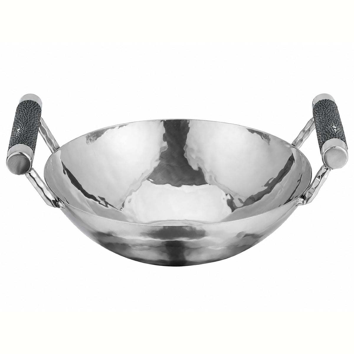 12 in Forged SS Bowl  Shagreen Handles