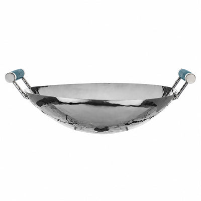 16 in Forged SS Bowl  Shagreen Handles