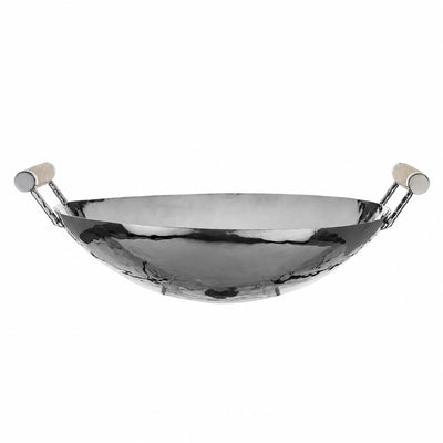 16 in Forged SS Bowl  Shagreen Handles