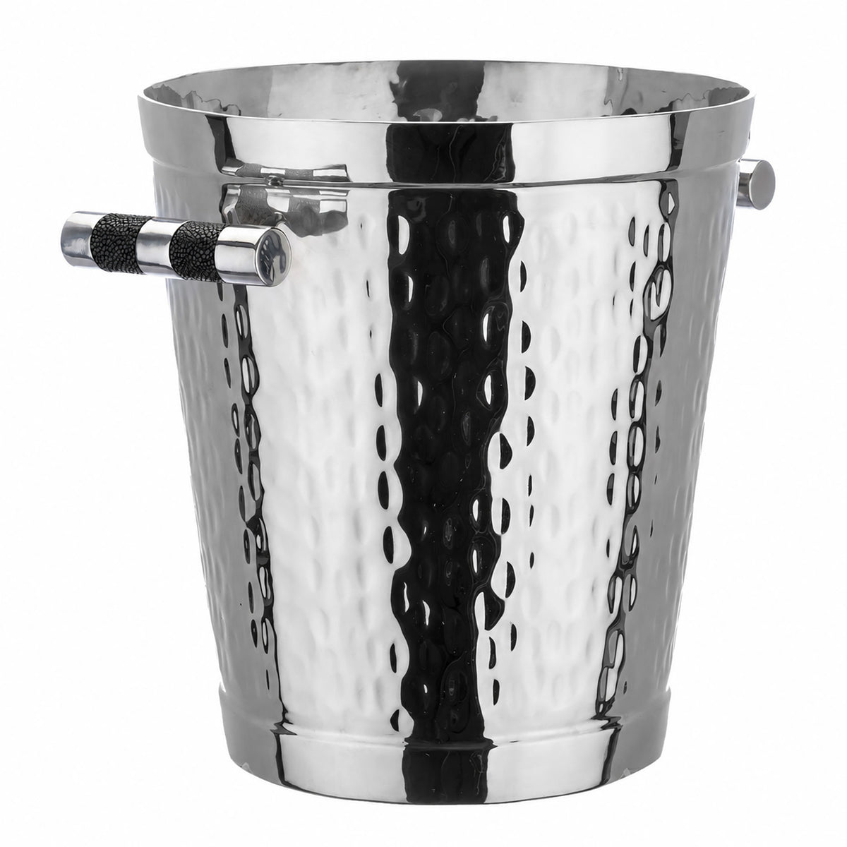 Forged SS Wine Bucket Shagreen Inlay