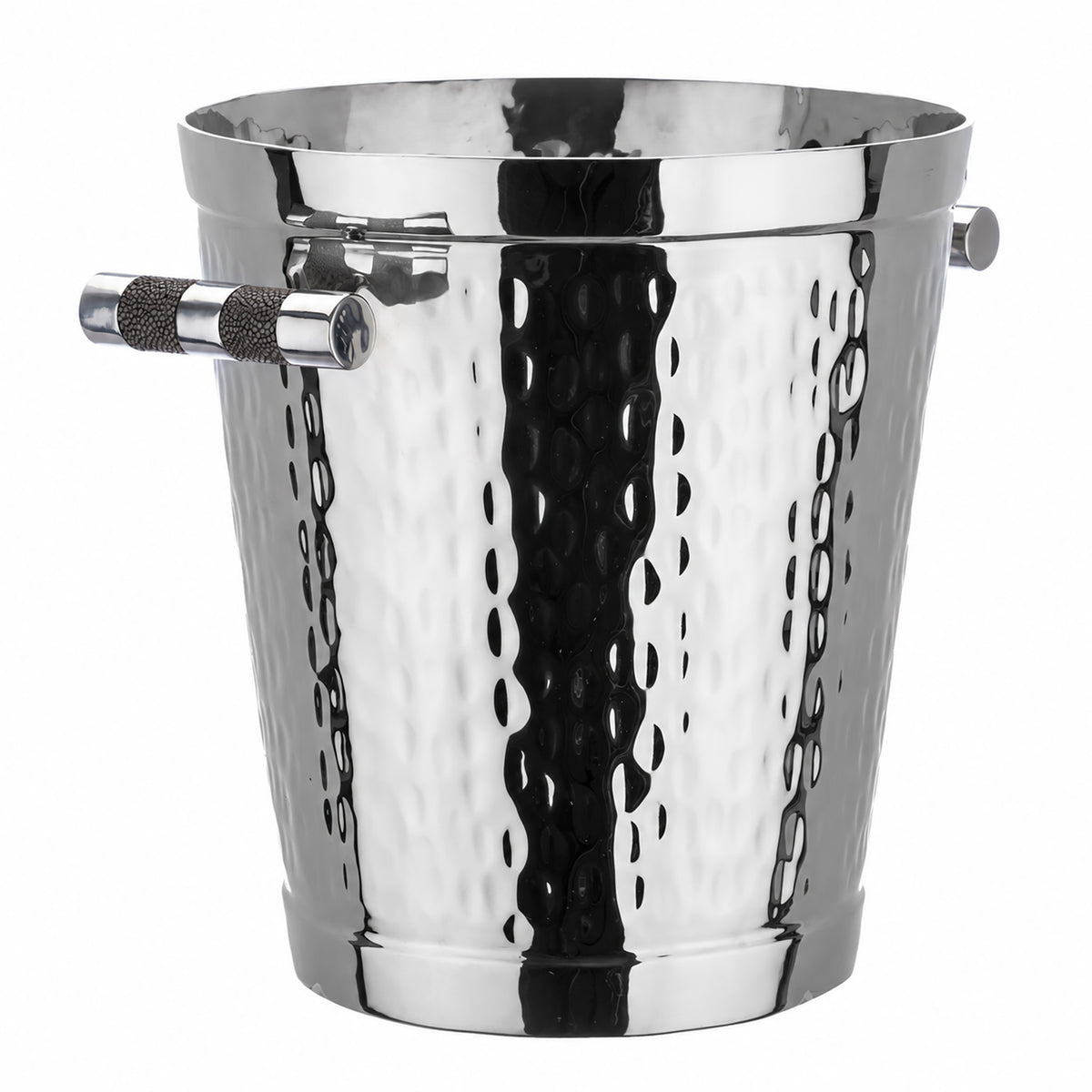 Forged SS Wine Bucket Shagreen Inlay