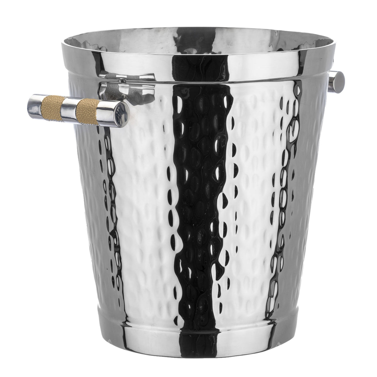 Forged SS Wine Bucket Shagreen Inlay