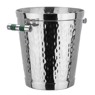 Forged SS Wine Bucket Shagreen Inlay