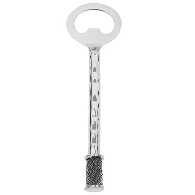 Forged SS Bottle Opener Shagreen Inlay