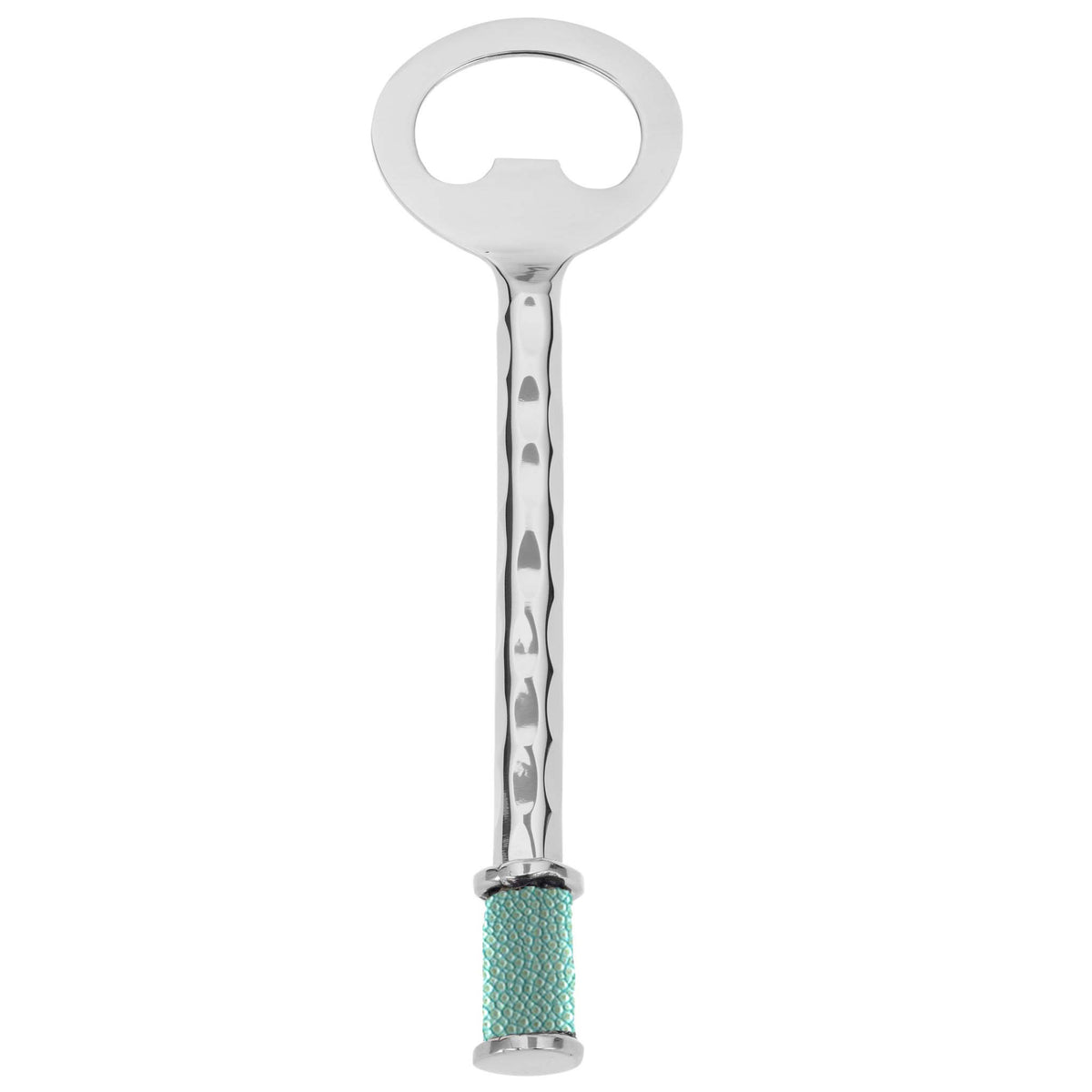 Forged SS Bottle Opener Shagreen Inlay
