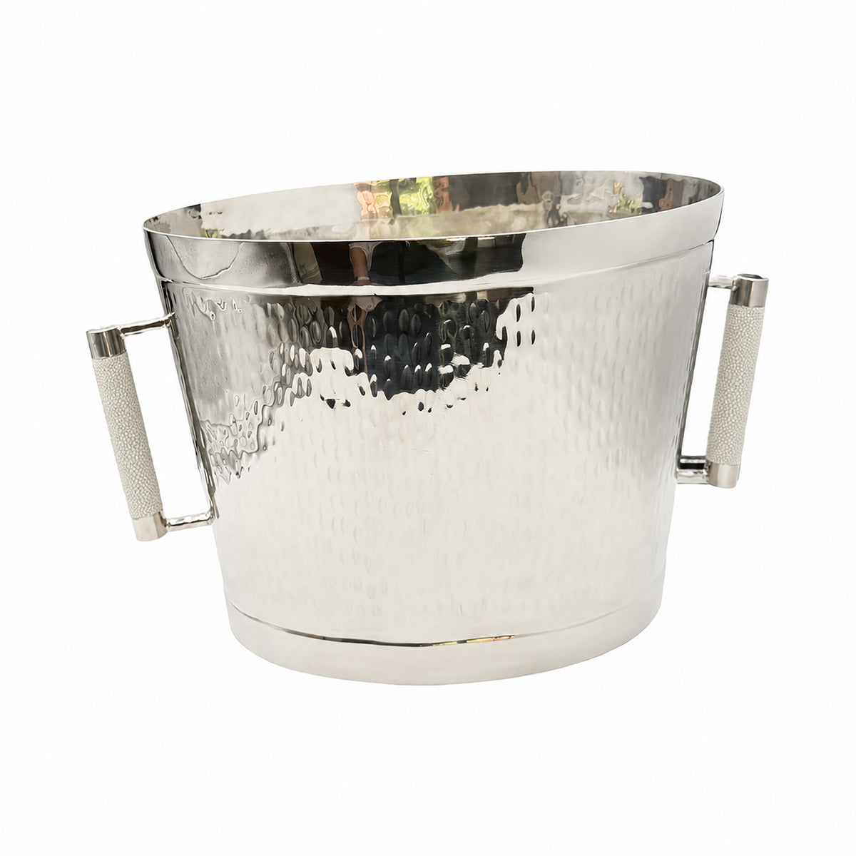 Forged SS Oval Bev Bucket Shagreen Handle