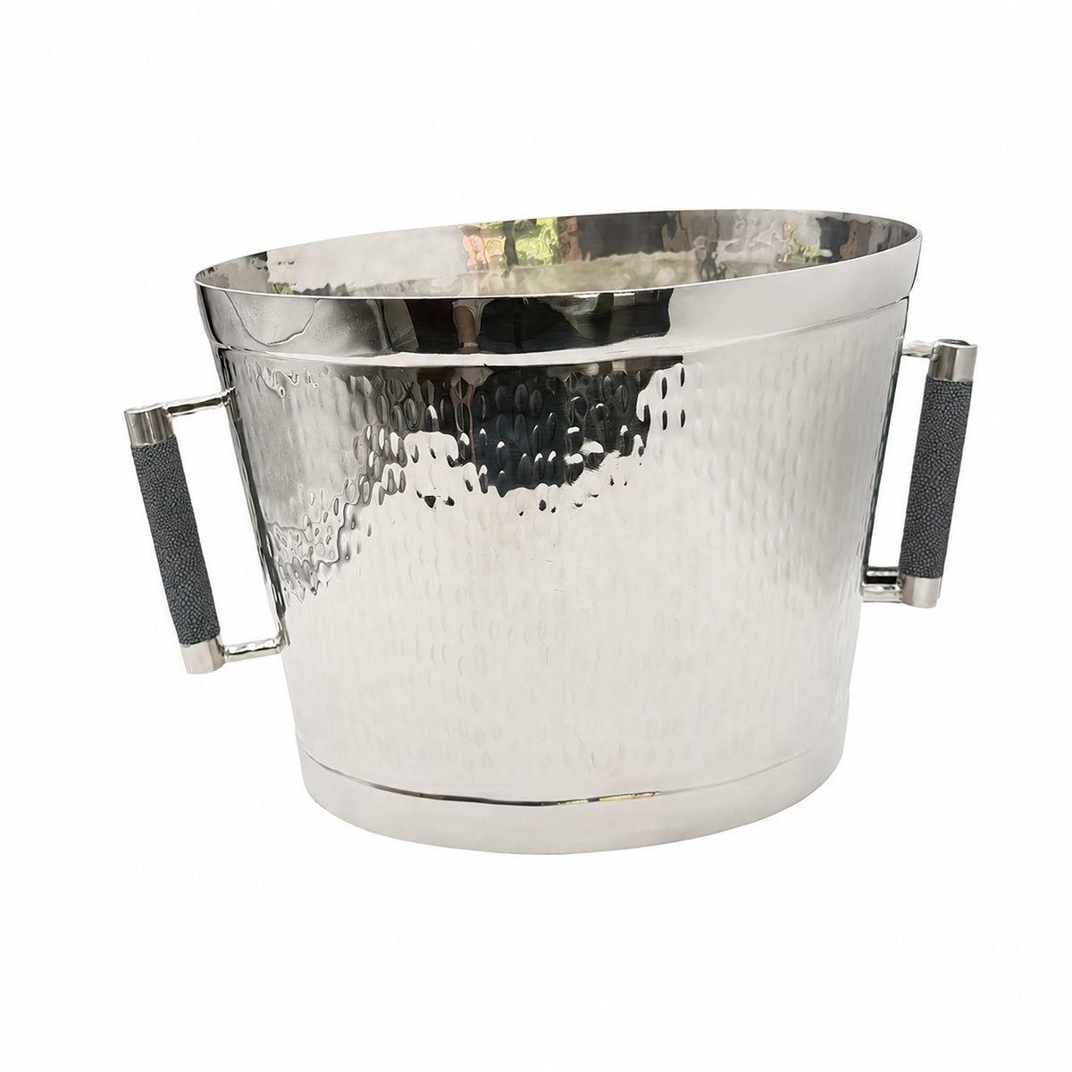 Forged SS Oval Bev Bucket Shagreen Handle