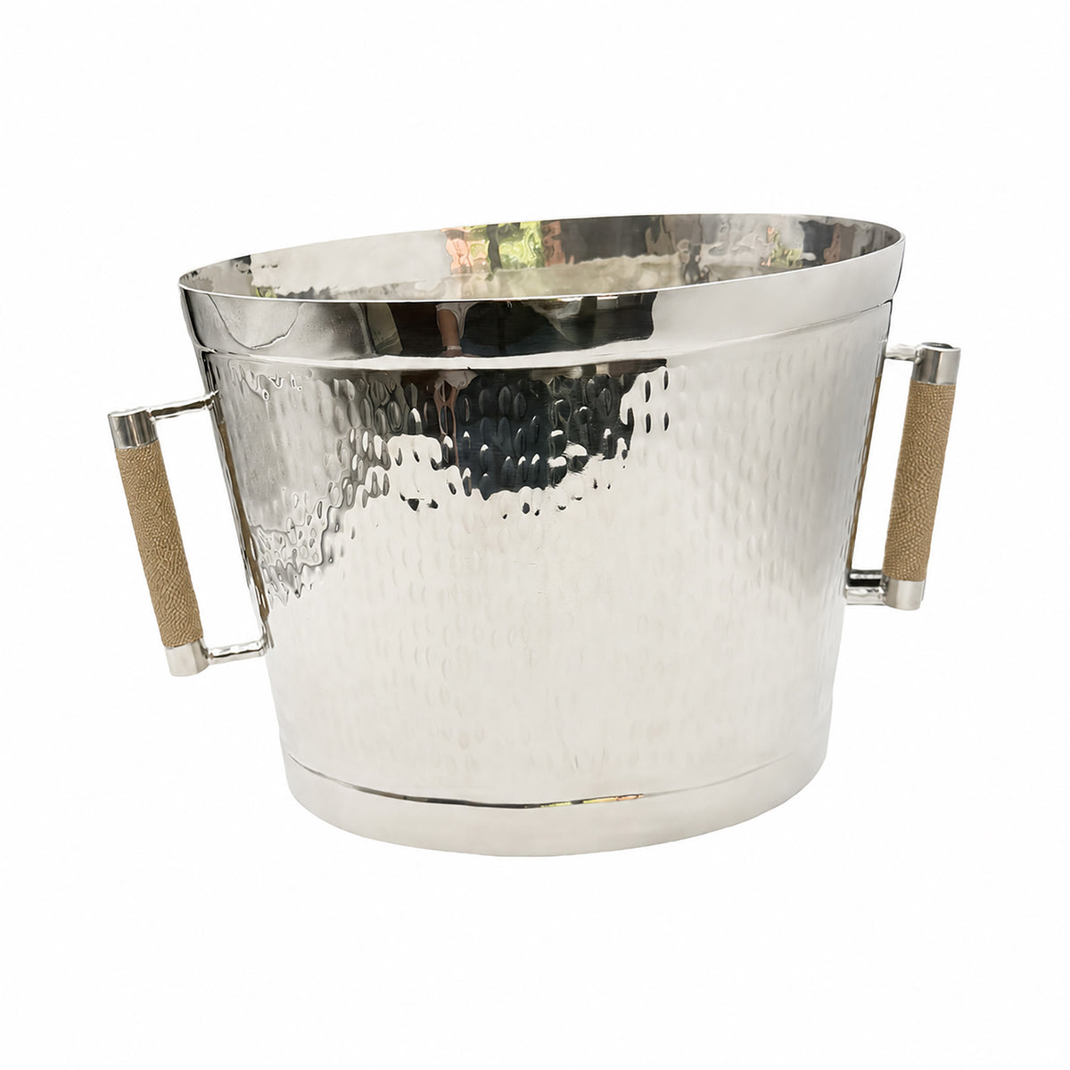 Forged SS Oval Bev Bucket Shagreen Handle