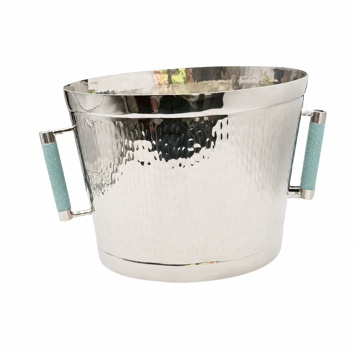 Forged SS Oval Bev Bucket Shagreen Handle