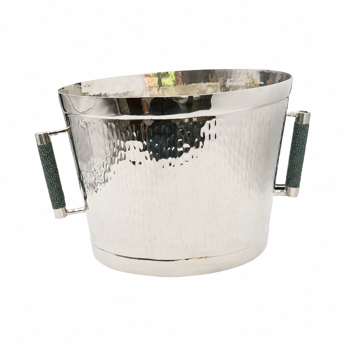 Forged SS Oval Bev Bucket Shagreen Handle