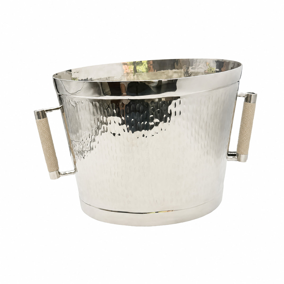 Forged SS Oval Bev Bucket Shagreen Handle