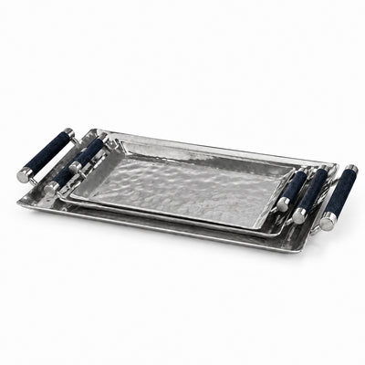 16 x 8 Forged SS Tray Shagreen Handles