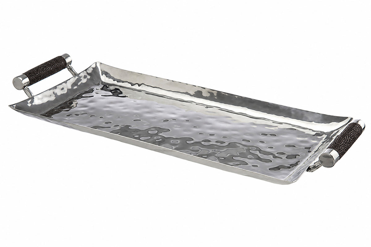 16 x 8 Forged SS Tray Shagreen Handles