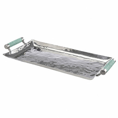 16 x 8 Forged SS Tray Shagreen Handles