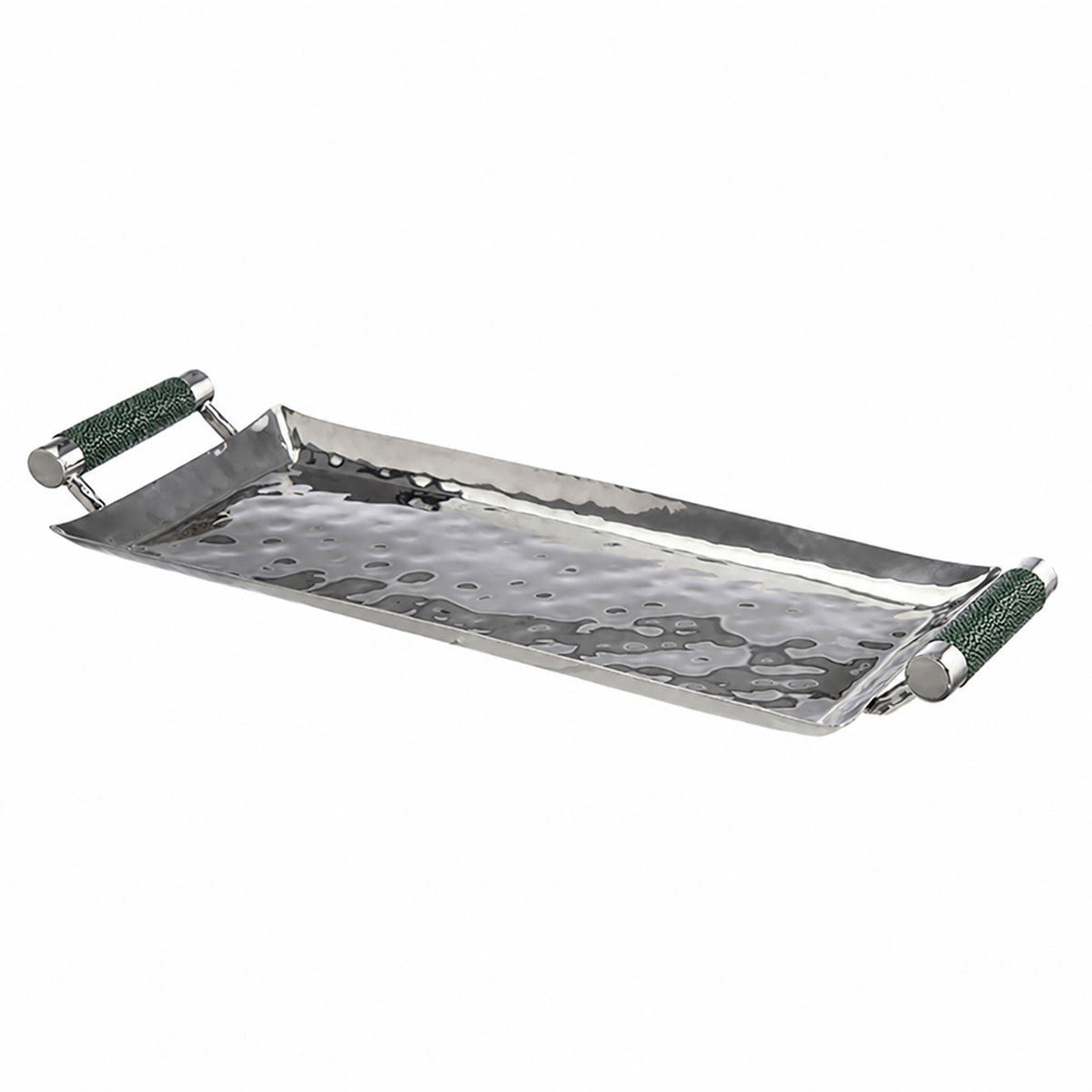 16 x 8 Forged SS Tray Shagreen Handles