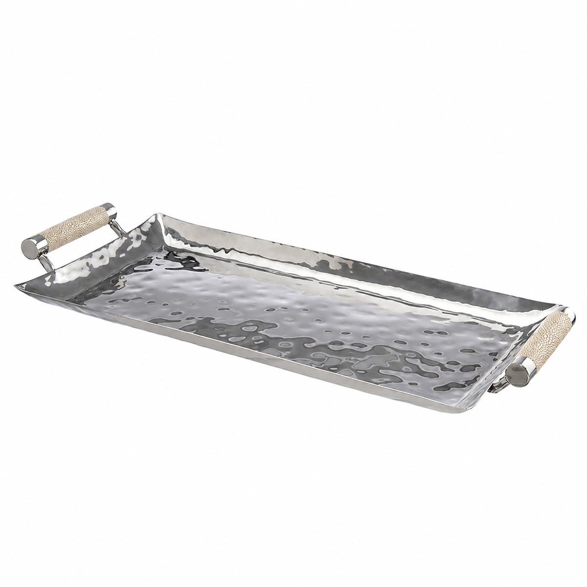 16 x 8 Forged SS Tray Shagreen Handles