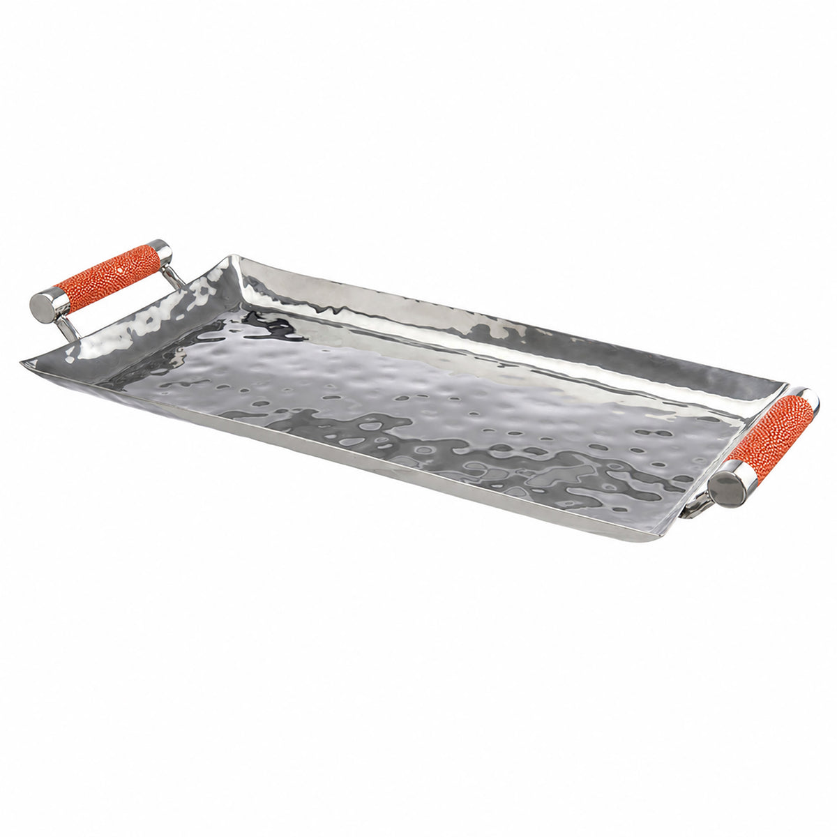 14 x  6 Forged SS Tray Shagreen Handles