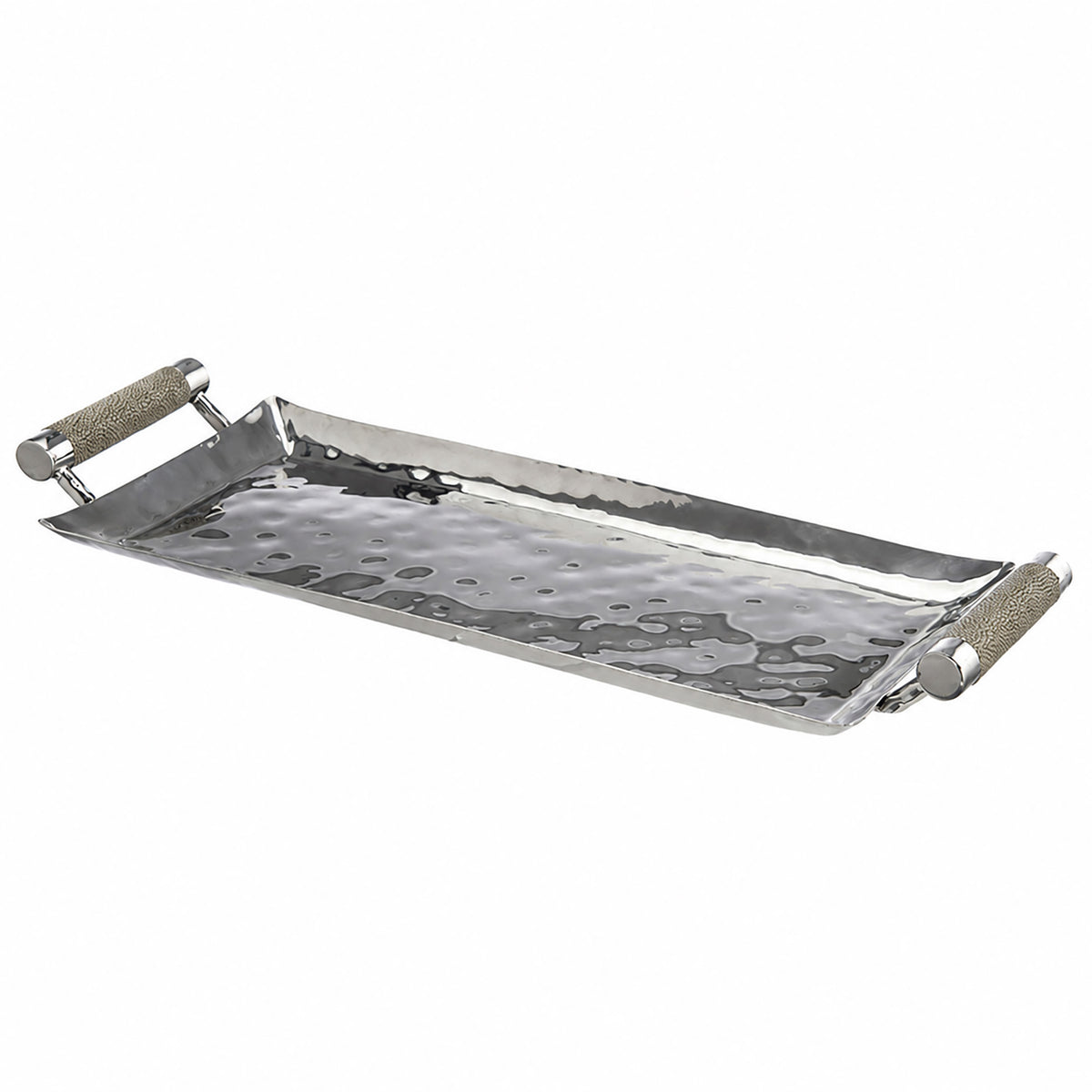 14 x  6 Forged SS Tray Shagreen Handles