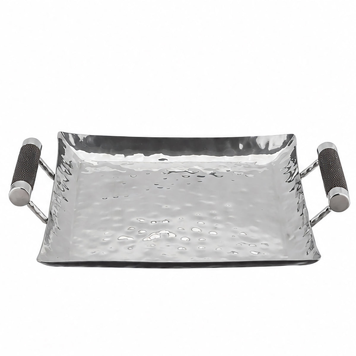 12 x 12 Hand Forged SS Sq Tray Shagreen