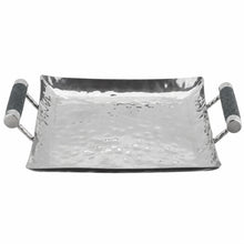 12 x 12 Hand Forged SS Sq Tray Shagreen